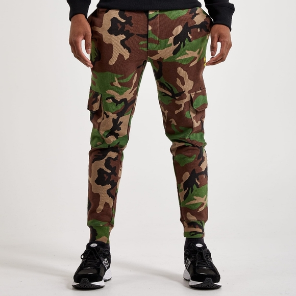POLO Camo Fleece Joggers Sz XL NWT - Picture 1 of 8